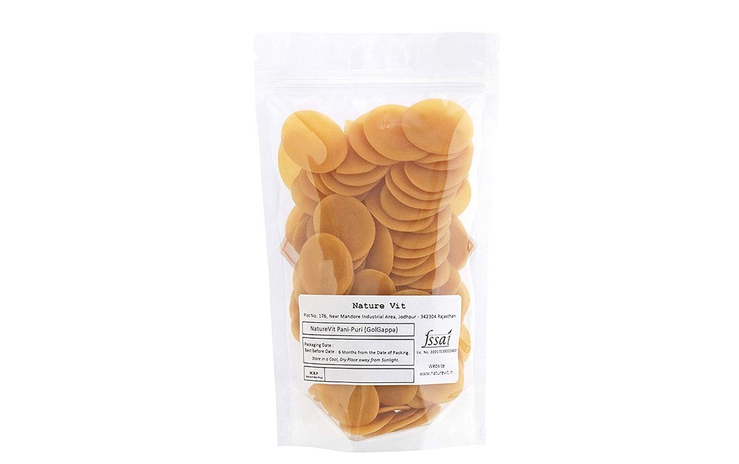 Nature Vit Fry Gol Gappa, Pani Puri Papads   Pack  900 grams
